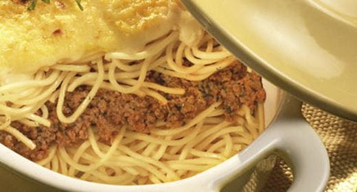 recipe image Empadão de Esparguete