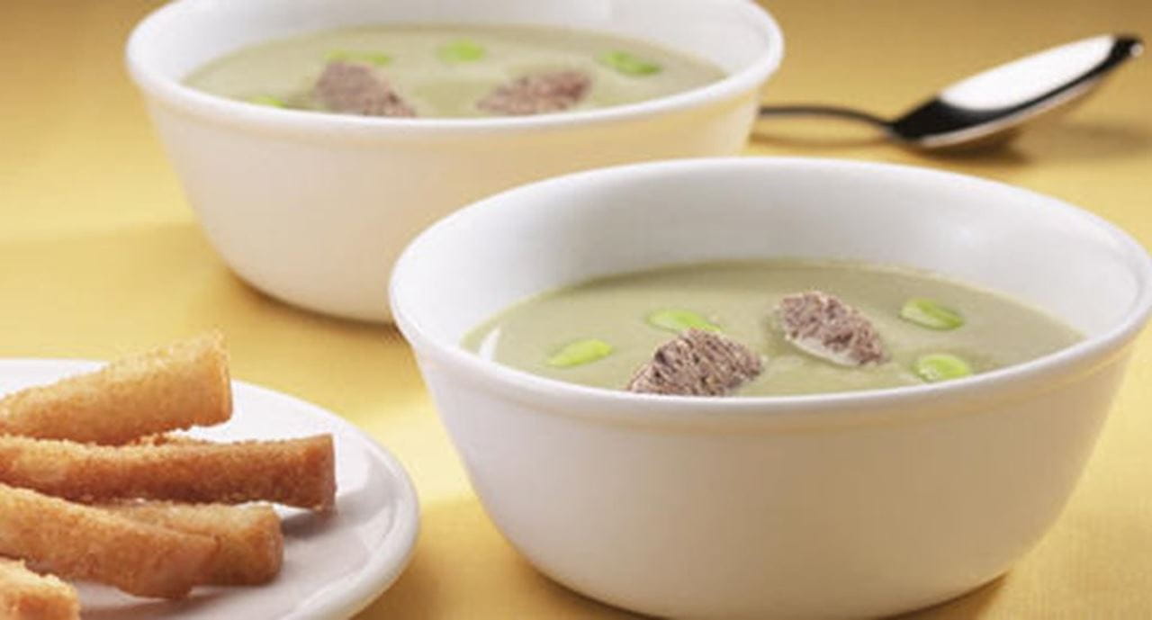 recipe image Sopa de Favas com Bolinho de Morcela e Figos