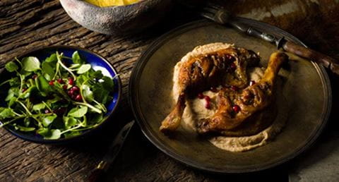 recipe image Coxas de pato confitadas com marmelos