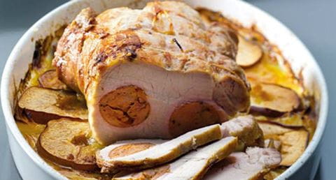 recipe image Lombo de porco recheado com salsichas