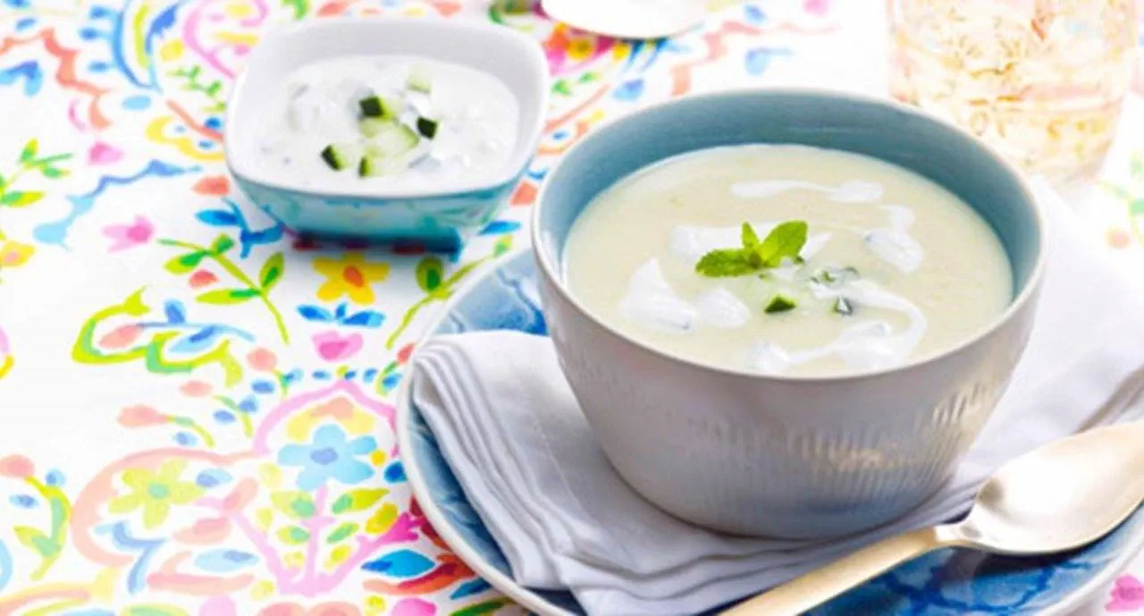 recipe image Sopa fria de pepino e chuchu