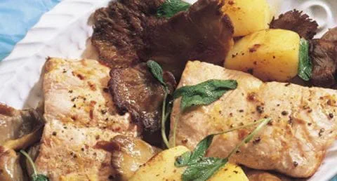 recipe image Salmão com Cogumelos