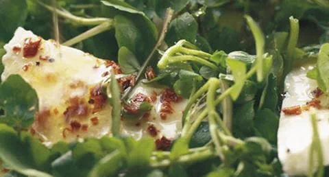 recipe image Salada de agrião com queijo fresco