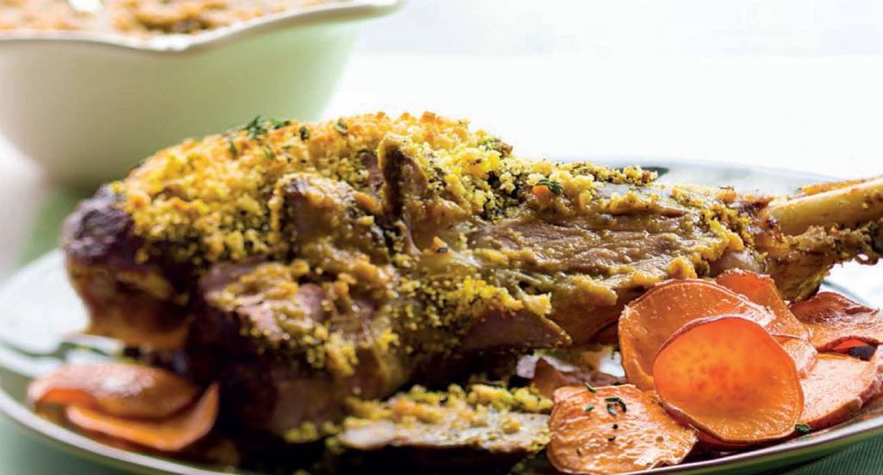 recipe image Borrego com especiarias e vinho tinto