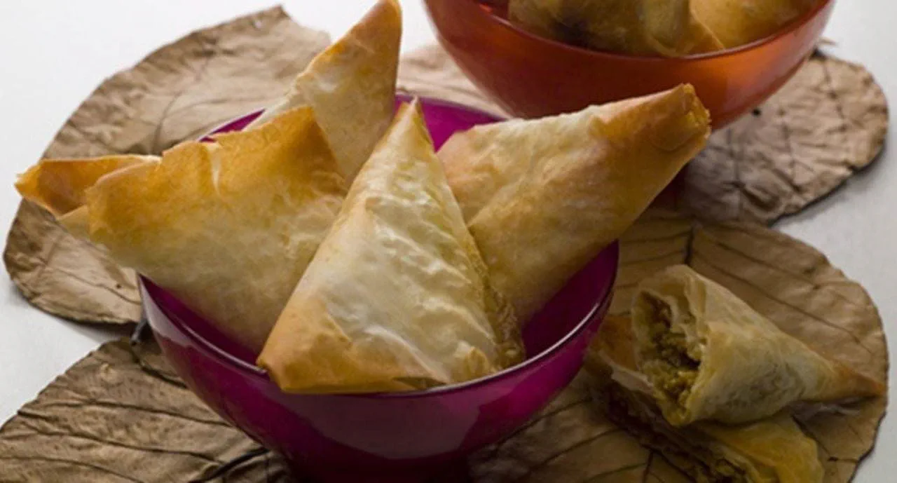 recipe image Chamuças  vegetarianas