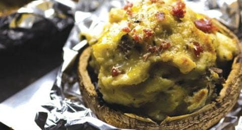 recipe image Cogumelos recheados com puré de batata