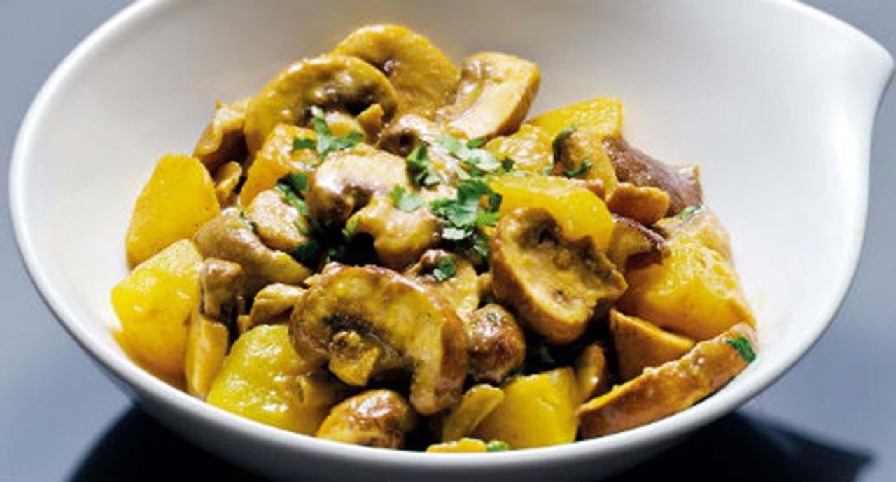 recipe image Cogumelos ao caril