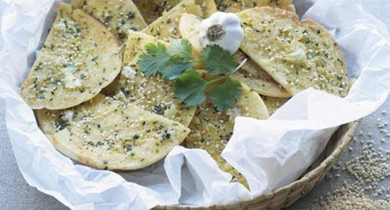 recipe image Pão Pita com Alho