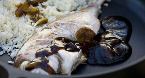 recipe image Pargo com gengibre e tamarindo