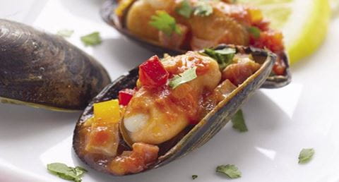 recipe image Mexilhões com tomate