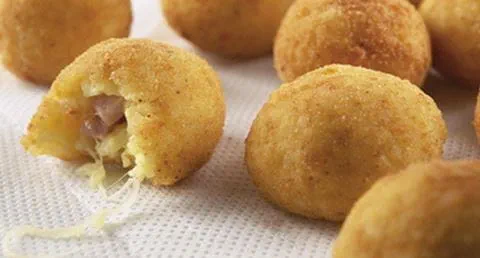 recipe image Almôndegas de arroz com queijo