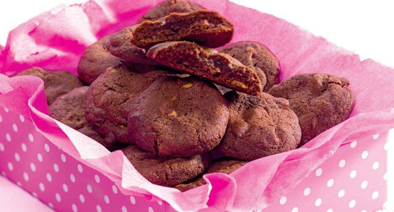 recipe image Cookies de chocolate com pepitas