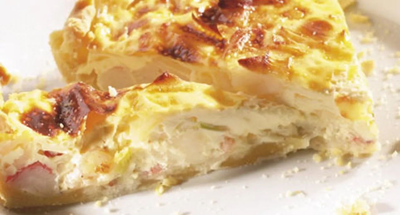 recipe image Quiche de Alho Francês e Marisco