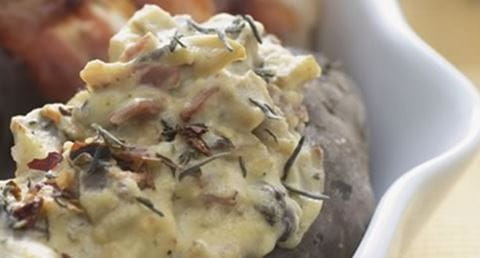 recipe image Batatas doces recheadas com cogumelos e ricotta