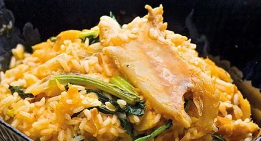recipe image Arroz de paloco com grelos de nabo