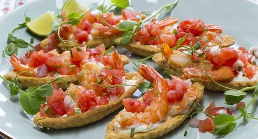 recipe image Barquilhos de camarão