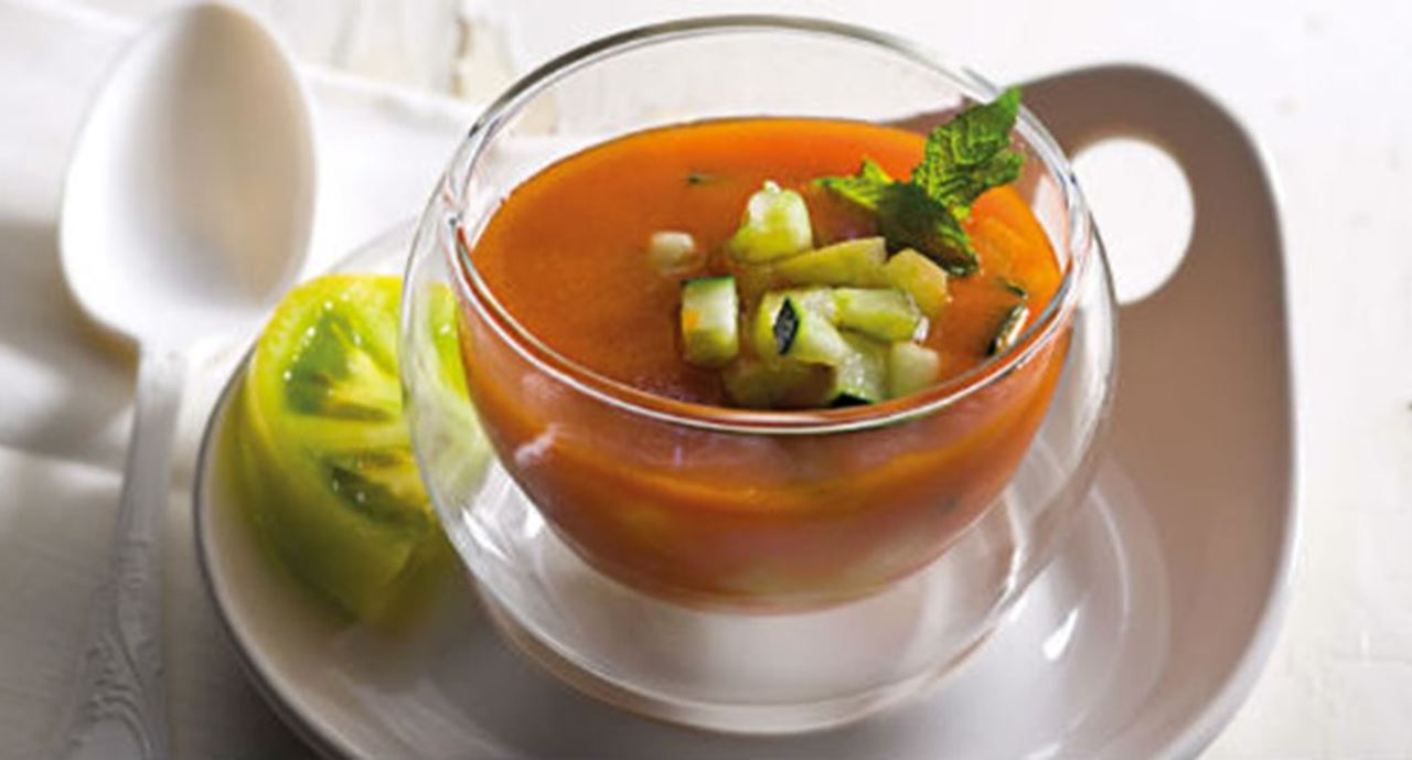 recipe image Gaspacho de tomate verde com batata