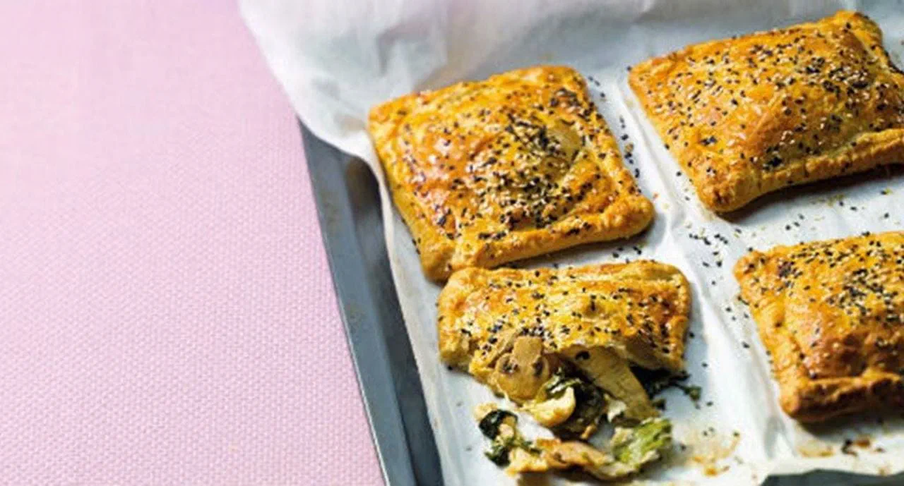 recipe image Almofadas de frango com maçã e legumes