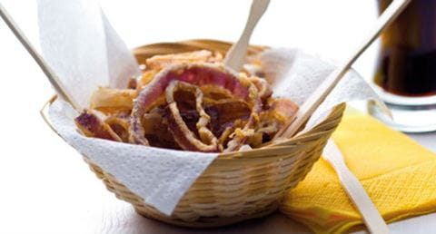 recipe image Aros de cebolas fritos