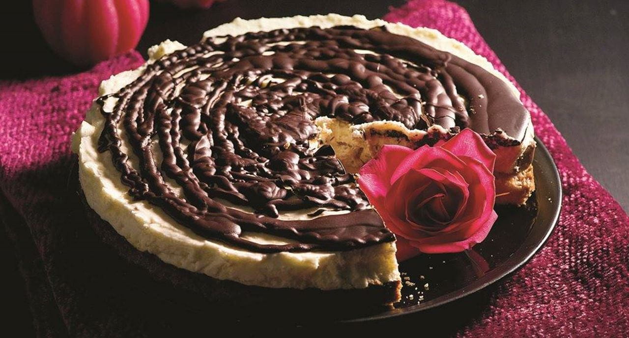 recipe image Chococheesecake com shortcake de gengibre