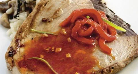 recipe image Lombos de atum com molho terayaki e hortelã da ribeira