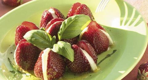 recipe image Morangos com Mozzarela