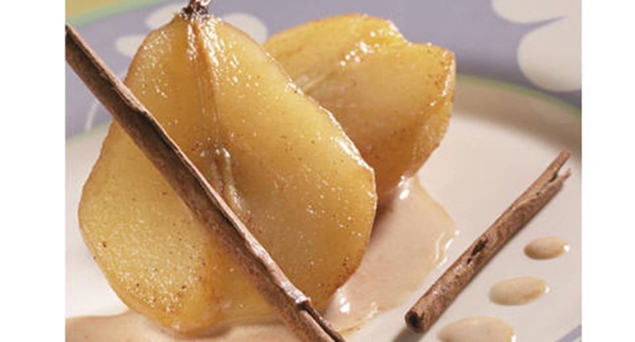 recipe image Peras Delícia com Vinho Tinto