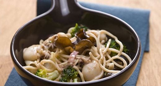 recipe image Choquinhos com algas e brócolos