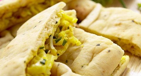 recipe image Pão indiano recheado