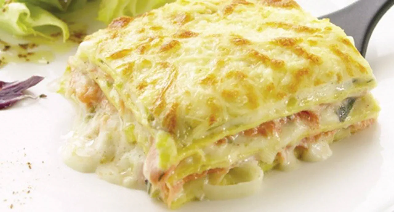 recipe image Lasanha de salmão fumado