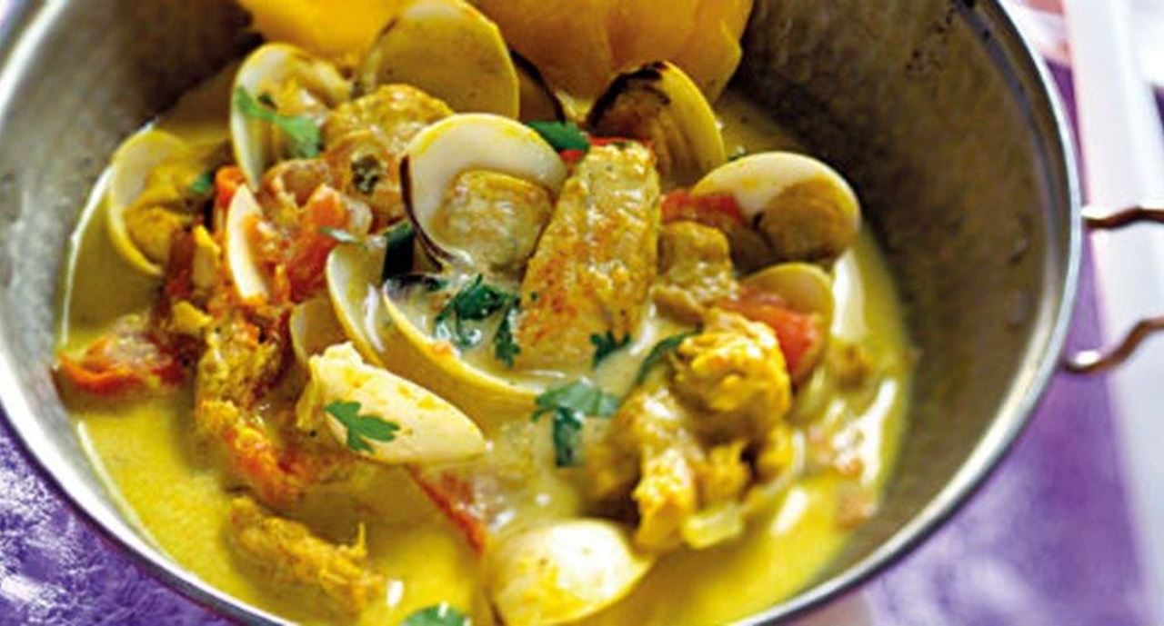 recipe image Peru na cataplana com molho exótico