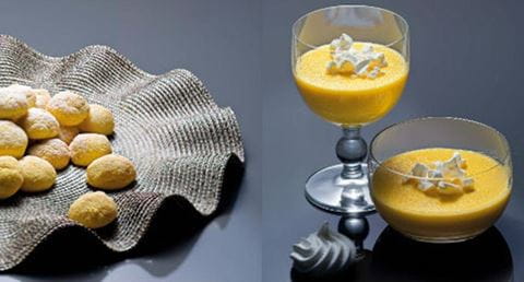 recipe image Creme de gengibre com suspiros