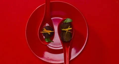 recipe image Trufas com vinagrete de laranja