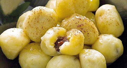 recipe image Dumplings de batata recheados com ameixas