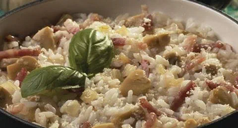 recipe image Risotto de Cogumelos e Bacon