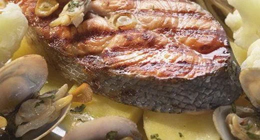 recipe image Salmão à Bulhão Pato