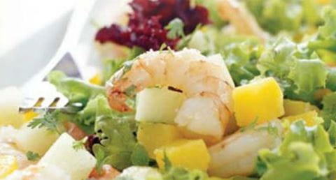 recipe image Salada tropical de camarão