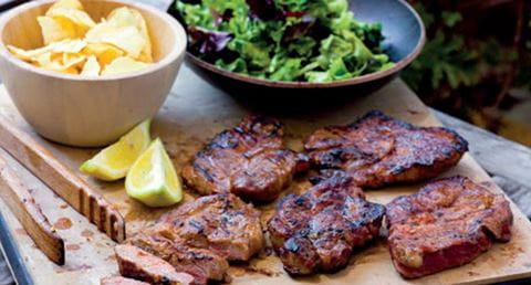 recipe image Cachaço de porco marinado nas brasas