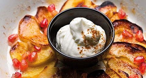 recipe image Maçãs assadas com romã