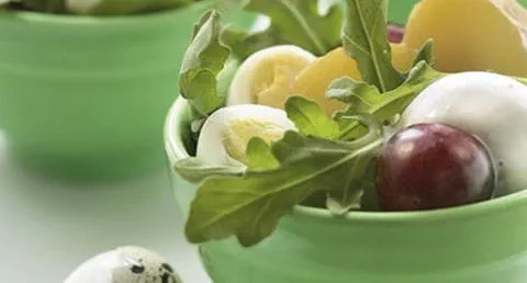 recipe image Salada de Batata com Rúcula e Molho de Queijo