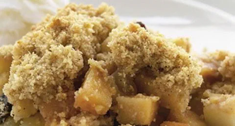 recipe image Crumble de marmelo com ameixas secas