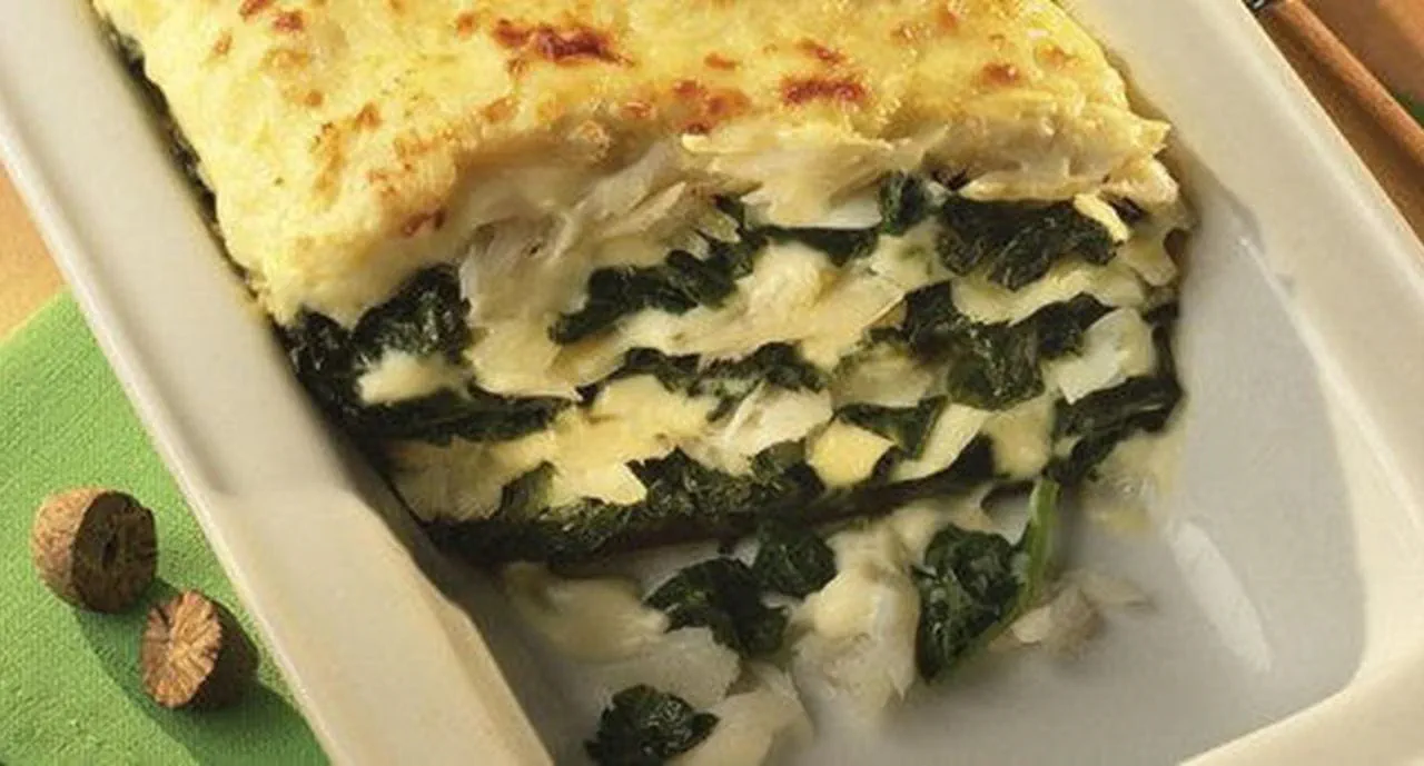 recipe image Lasanha de Espinafres e Bacalhau
