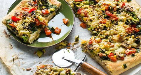 recipe image Pizza de Vegetais