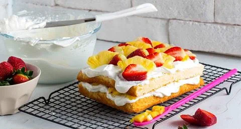 recipe image Bolo de fécula com abacaxi