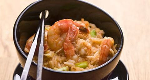 recipe image Arroz frito com camarões