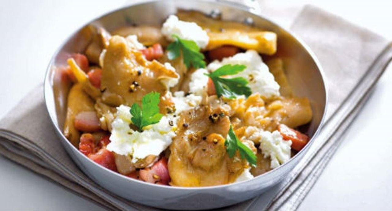 recipe image Cogumelos salteados com requeijão