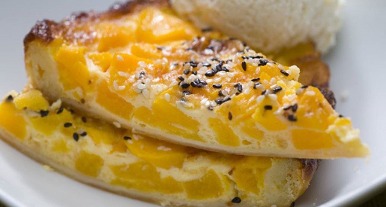 recipe image Tarte morna de pêssego