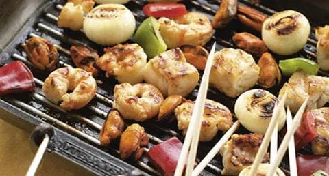 recipe image Espetadas de Mariscos e Peixe