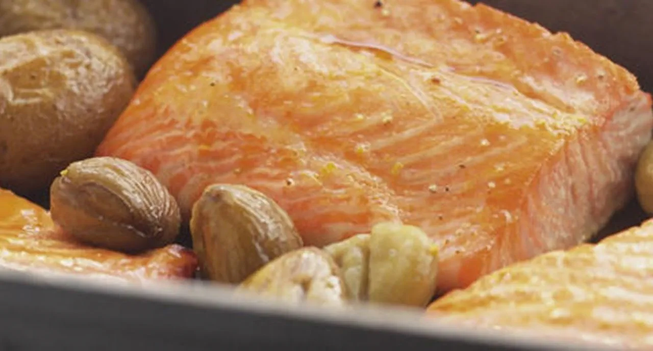 recipe image Lombos de Salmão com  Mel no Forno