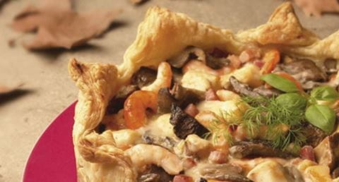 recipe image Caixa Folhada com Peixe e Cogumelos